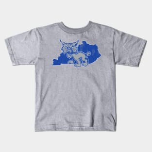 Kentucky Retro Cat Kids T-Shirt